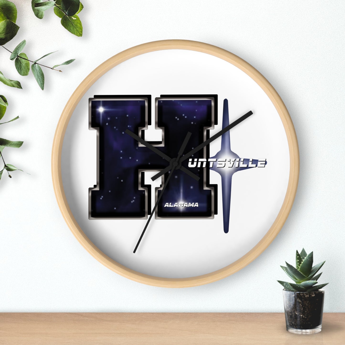 Huntsville, Alabama Wall Mounted Clock