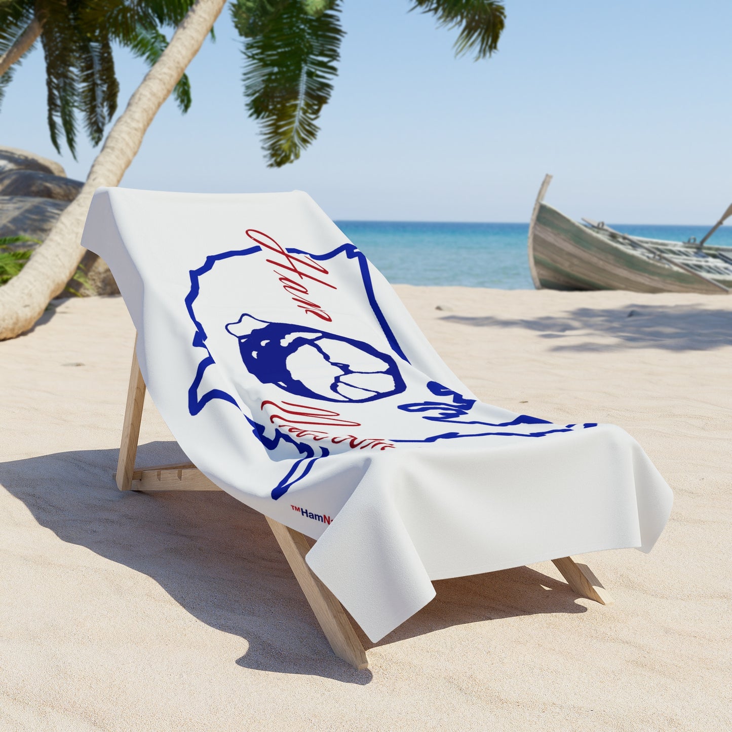 Ham Nation Beach Towel