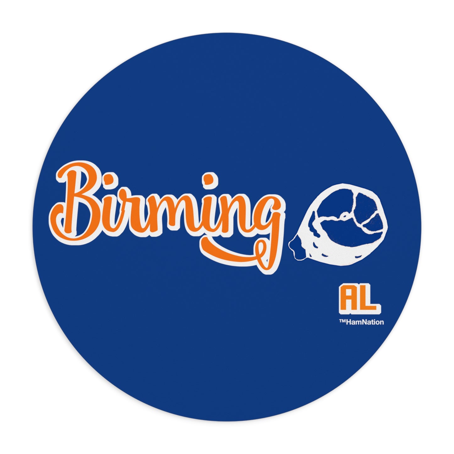 Birming-HAM Round Mouse Pad