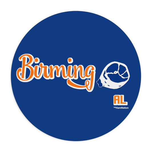 Birming-HAM Round Mouse Pad
