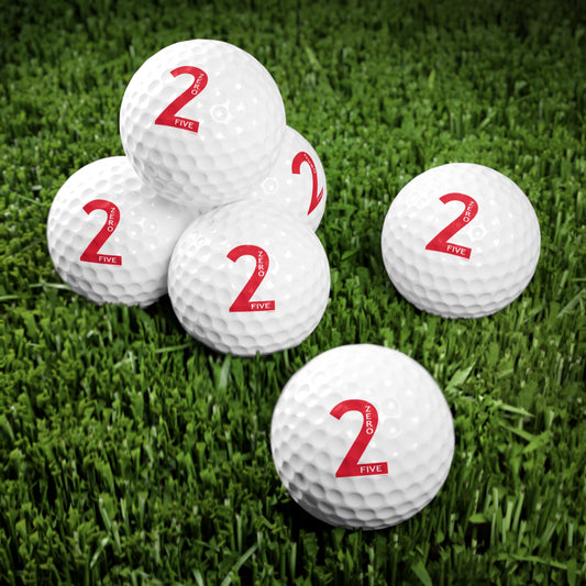 2-0-5 Golf Balls, 6pcs