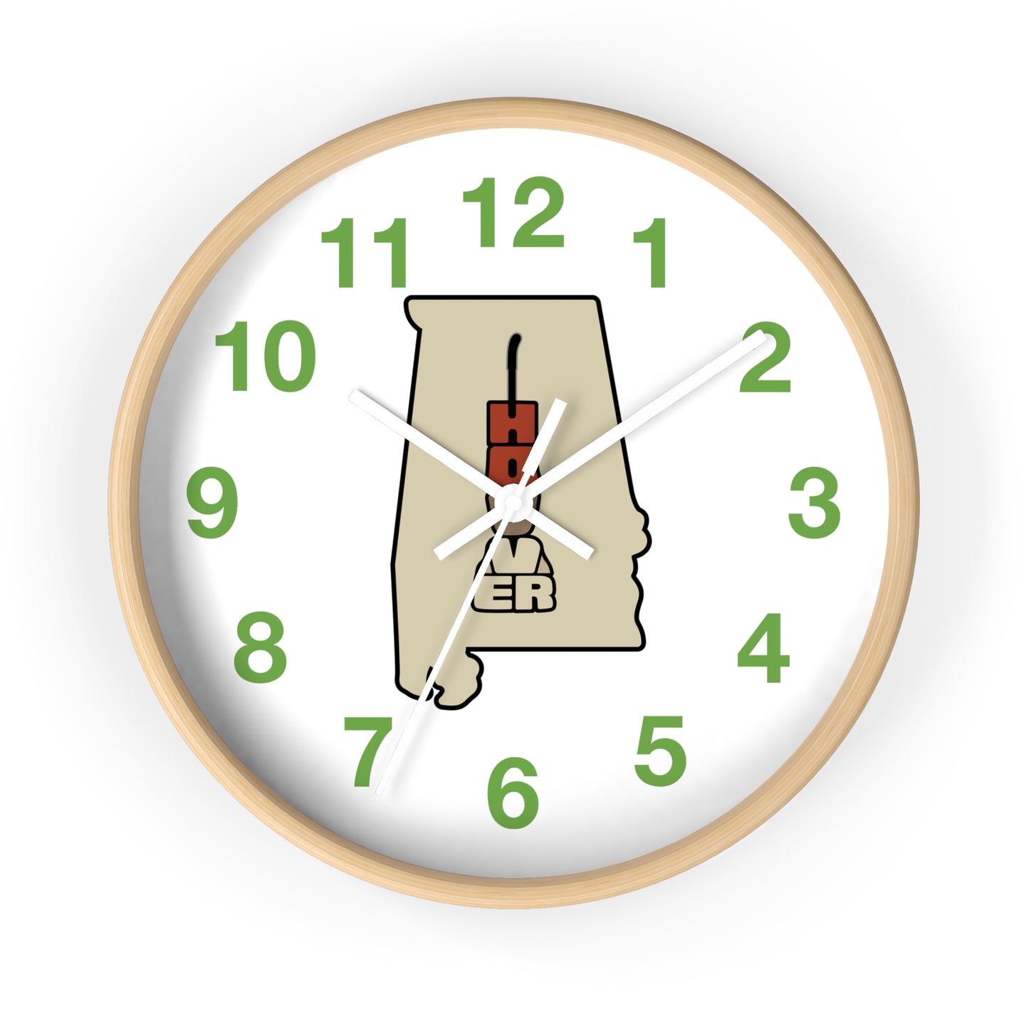 Home State; Hoover, Alabama Wall Clock