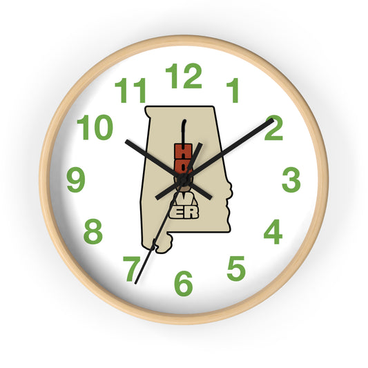 Home State; Hoover, Alabama Wall Clock