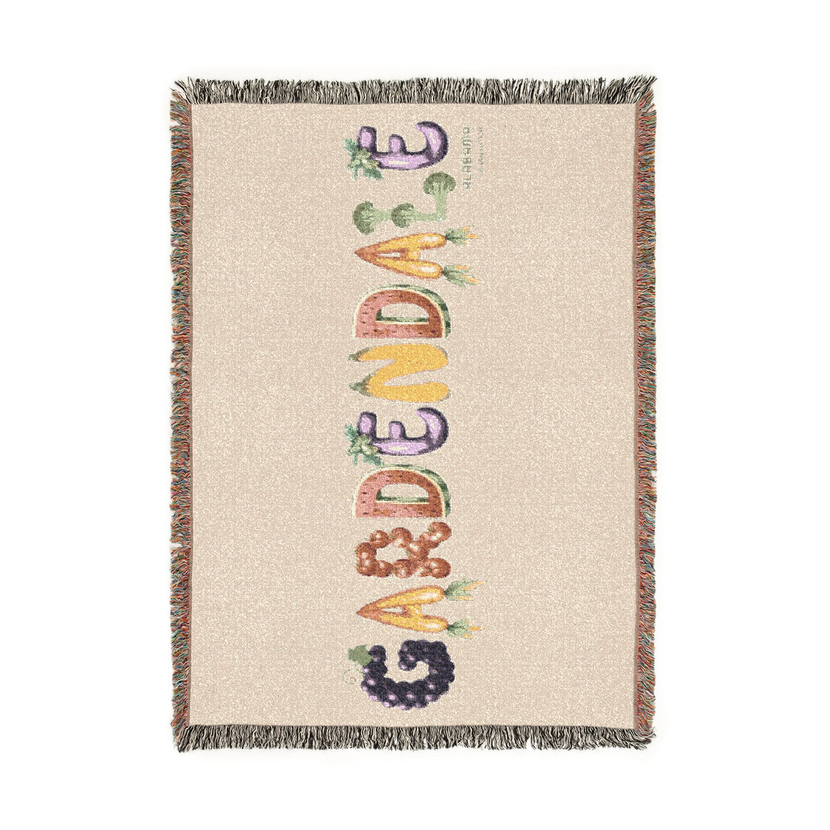Gardendale Floral Woven Blanket — Cozy Garden-Inspired Throw