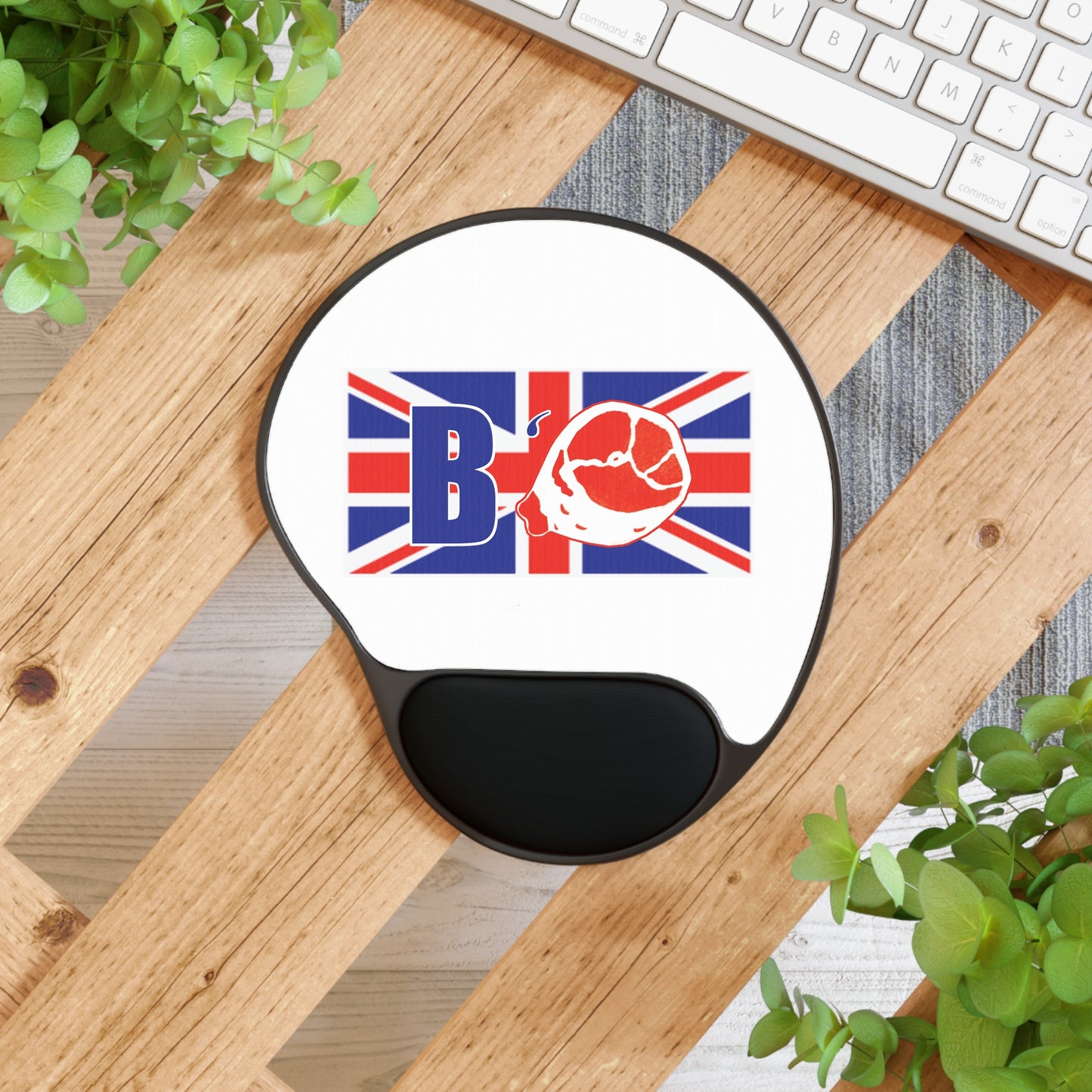 B'ham England Union Jack Mouse Rest with Wrist Rest