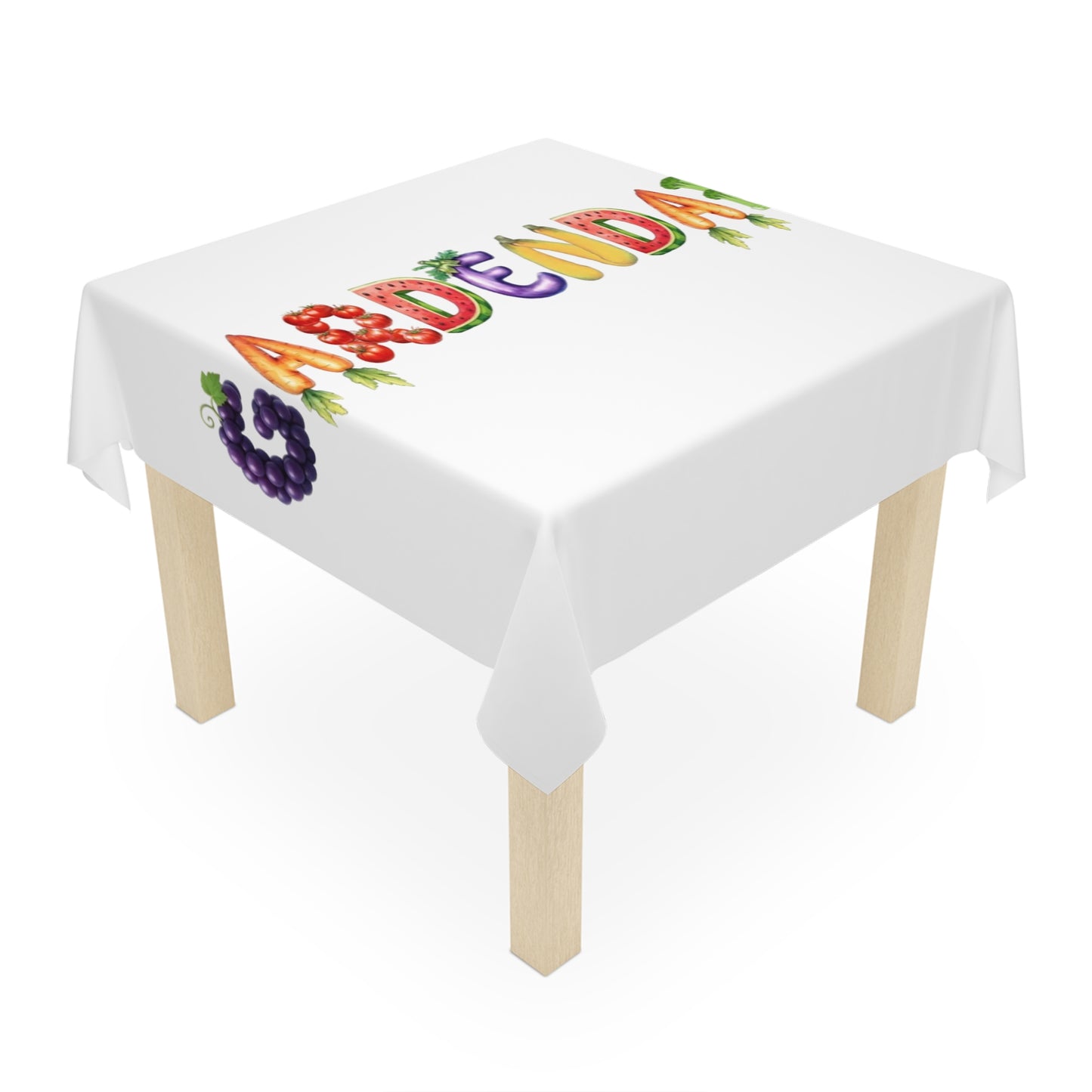 Gardendale Tablecloth — Colorful Vegetable & Fruit Kitchen Table Cover
