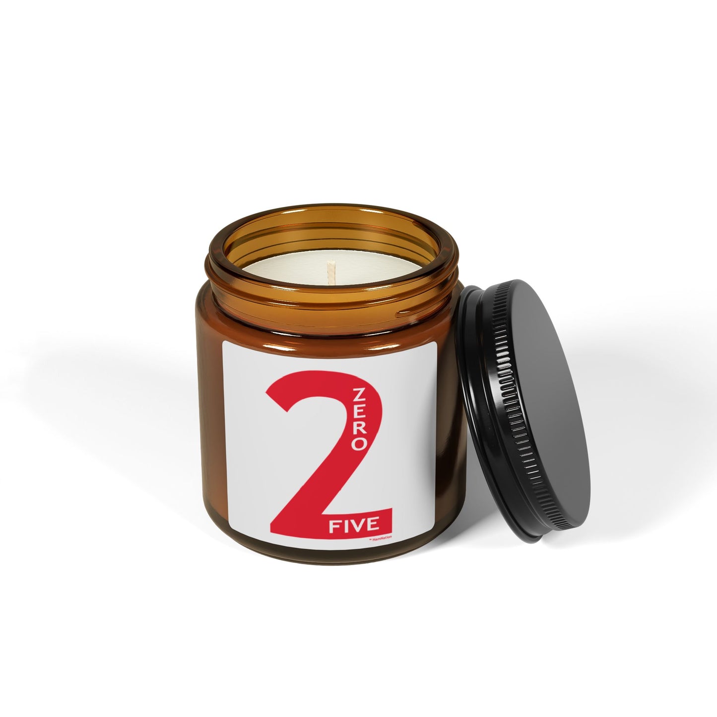 2-Zero-5 Scented Soy Candle (Multi-Size, Amber Jar)