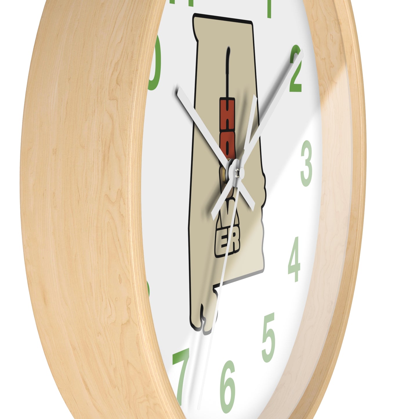 Home State; Hoover, Alabama Wall Clock