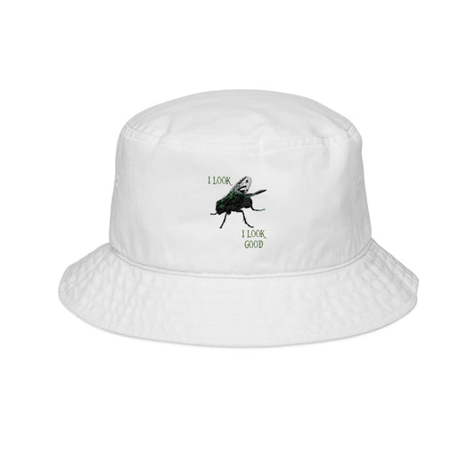 Embroidered “I Look Fly, I Look Good” Bucket Hat