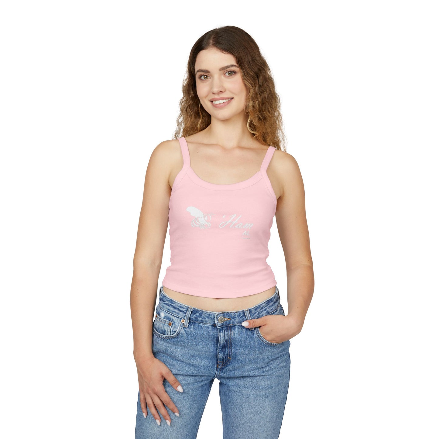 Bee-Ham Women's Spaghetti Strap Tank Top T-Shirt