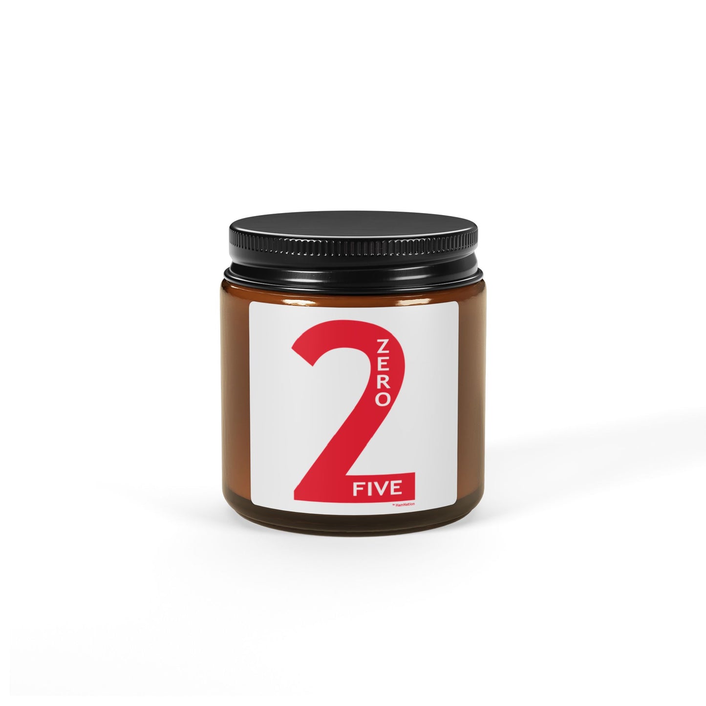 2-Zero-5 Scented Soy Candle (Multi-Size, Amber Jar)