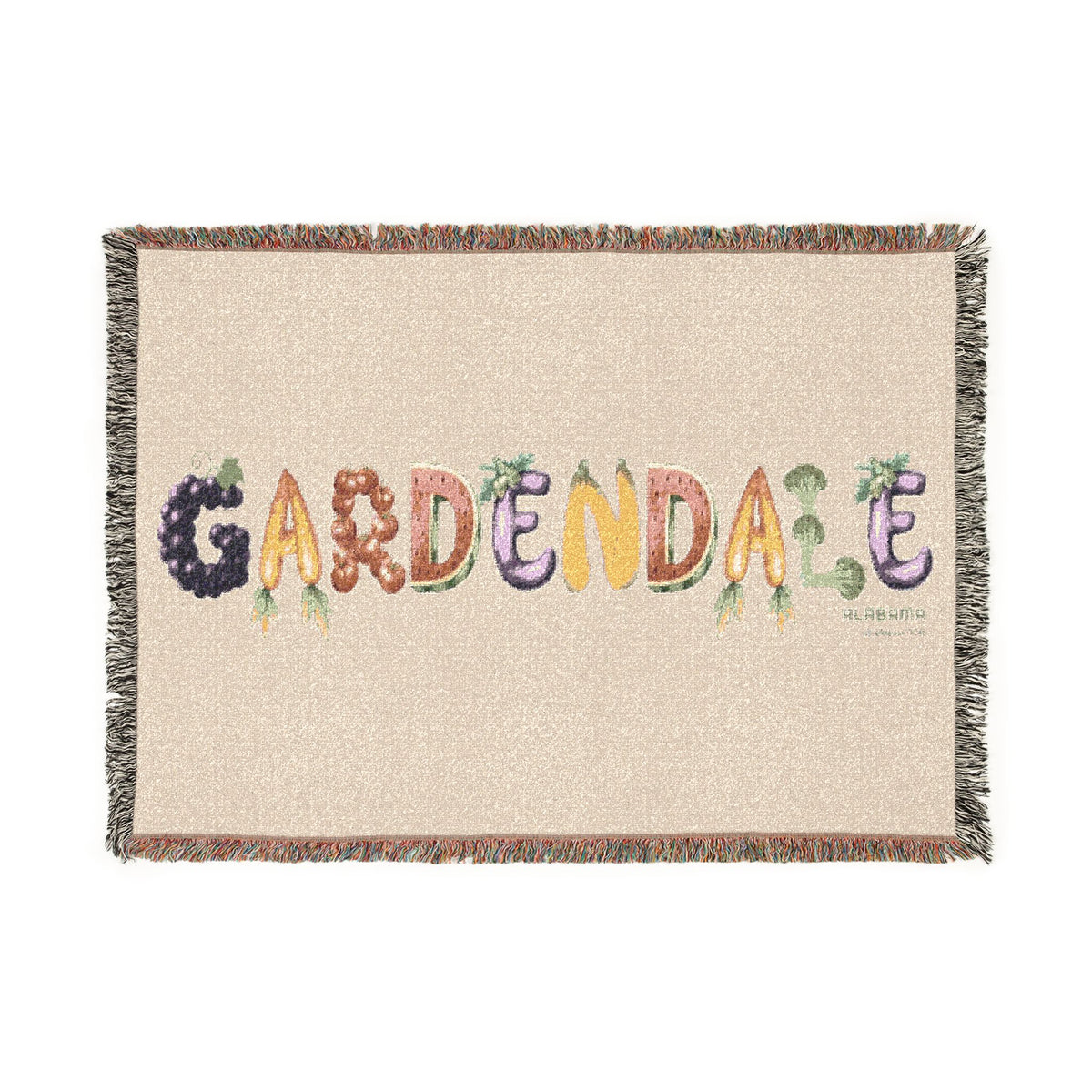 Gardendale Floral Woven Blanket — Cozy Garden-Inspired Throw