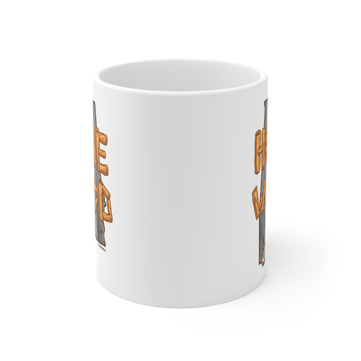 Homewood City Mug — "Home Wood" Rustic Alabama Coffee Cup